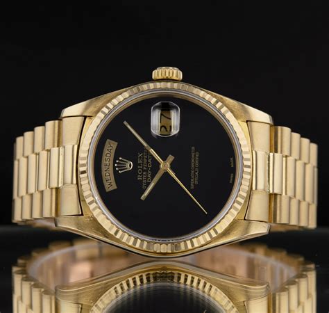 rolex presidential day date onyx